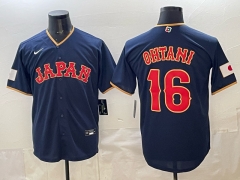 2026 World Cup Japan Blue #16 MLB Jersey-0840