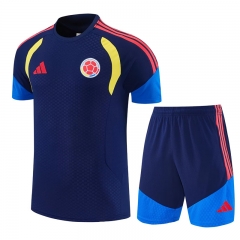 26-27 Colombia Royal Blue Thailand Soccer Uniform-4627
