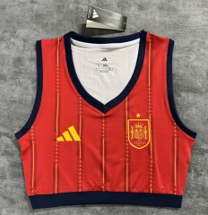 2026 Spain Home Red Women Thailand Soccer Vest Jersey AAA-4506