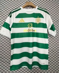 (S-4XL) 26-27 Correct Version Celtic Home White&Green Thailand Soccer jersey AAA-2044