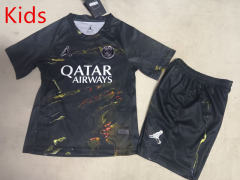 26-27 Paris SG 2nd Away Black Kids/Youth Soccer Uniform-507