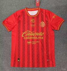(S-4XL) 26-27 Deportivo Guadalajara 2nd Away Red Thailand Soccer Jersey AAA-5378