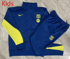 26-27 Barcelona UP-Cyan Kids/Youth Soccer Jacket Uniform -815
