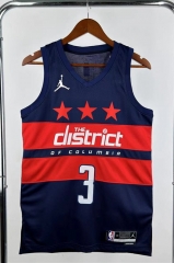 2025 Jordan Version Washington Wizards Blue&Red #3 NBA Jersey-311