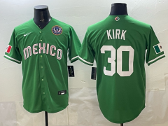 (Logo 6) 2026 World Cup Mexico Green #30 MLB Jersey-0840