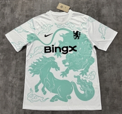 (S-4XL) 26-27 Chelsea White&Green Thailand Soccer Training Jersey AAA-4506