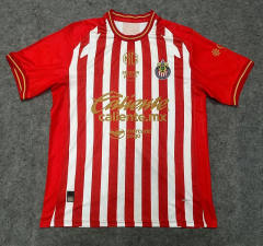 26-27 Deportivo Guadalajara Home Red&White Thailand Soccer Jersey AAA