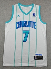 Charlotte Hornets White #7 NBA Jersey-1380