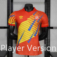 Player version 26-27 Special Version Spain Orange&Yellow Thailand Soccer Jersey AAA-888