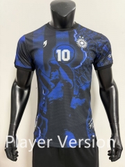 Player Version 26-27 Argentina (MARADONA  #10) Blue&Black Thailand Soccer Jersey AAA-SJ