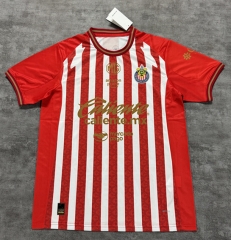 (S-4XL) 26-27 Deportivo Guadalajara Home Red&White Thailand Soccer Jersey AAA-4506