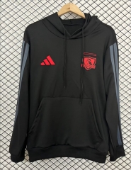 26-27 Colo-Colo Black Thailand Soccer Tracksuit With Hat-2044