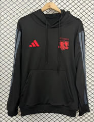26-27 Colo-Colo Black Thailand Soccer Tracksuit With Hat-2044