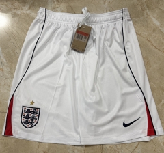 26-27 England Home White Thailand Soccer Shorts-5929