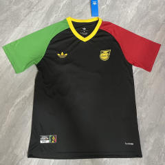 (S-4XL) 26-27 Jamaica Black Thailand Training Soccer Jersey AAA-9028