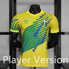Player version 26-27 Special Version Brazil Yellow&Green Thailand Soccer Jersey AAA-888