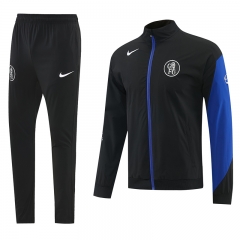 26-27 Chelsea Black Thailand Soccer Coat Uniform-LH