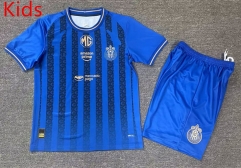 25-26 Deportivo Guadalajara 2nd Away Blue Kid/Youth Soccer Unifrom-912