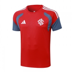 26-27 Brazil SC Internacional Red Short-Sleeve Thailand Soccer Tracksuit Top-815