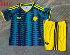 26-27 Colombia Blue Kids/Youth Soccer Uniform-1947