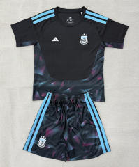 26-27 Argentina Goalkeeper Black Soccer Uniform-AY