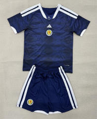 26-27 Scotland Home Royal Blue Soccer Uniform-AY