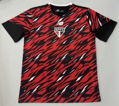 (S-4XL) 26-27 Sao Paulo Futebol Clube Red&Black Thailand Training Soccer Jersey AAA-908