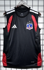 (S-4XL) 26-27 Colo-Colo Black Thailand Soccer Vest AAA-GB