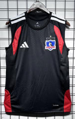 (S-4XL) 26-27 Colo-Colo Black Thailand Soccer Vest AAA-GB