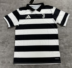 (S-4XL) 25-26 Juventus 4th Away Black&White Thailand Soccer Jersey AAA-4506