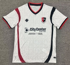 (S-4XL) 26-27 Newell's Old Boys Away White Thailand Soccer Jersey AAA-8025