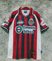 Retro Version 99-00 Deportivo Guadalajara 2nd Away Red Thailand Soccer Jersey AAA-9755