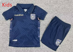 26-27 Ecuador Away Royal Blue Kids/Youth Soccer Uniform-7809