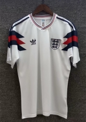 Retro Version 1990 England Home White Thailand Soccer Jersey AAA-3402