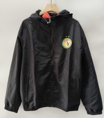26-27 Senegal Black Thailand Trench Coats With Hat-0255