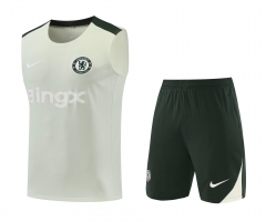 26-27 Chelsea Light Green Thailand Soccer Vest Uniform-418