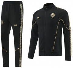 26-27 Portugal Black Thailand Soccer Jacket Uniform-LH