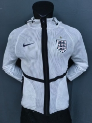 (S-3XL) 26-27 England White Thailand Soccer Jacket With Hat-2044