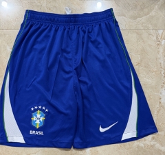 26-27 Brazil Home Blue Thailand Soccer Shorts-5929