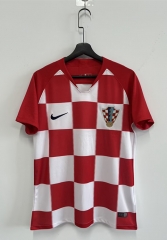 Retro Version 2018 World Cup Croatia Home Red&White Thailand Soccer Jersey AAA-2483