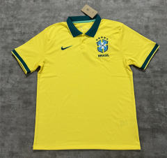 (S-4XL) 2026 Brazil Yellow Thailand Polo Shirt-4506