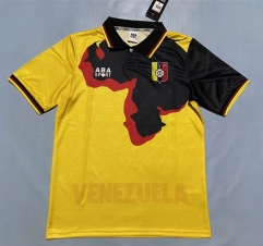 Retro Version 1998 Venezuela Away Yellow Thailand Soccer Jersey AAA-0664