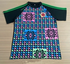 Retro Version 1990 Colombia Blue&Black Thailand Soccer Jersey AAA-6895