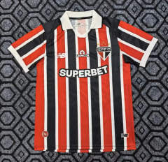 26-27 Sao Paulo Futebol Clube Away Red&Black Thailand Soccer Jersey AAA-2483