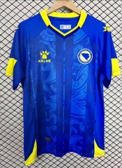 (S-4XL) 26-27 Bosnia and Herzegovina Home Blue Thailand Soccer Jersey AAA-2044
