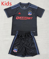 26-27 Colo-Colo Away Black Kids/Youth Soccer Uniform-AY