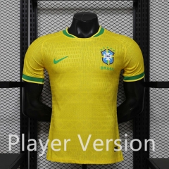 Player Version 26-27 Special Version Brazil Yellow Thailand Soccer Jersey AAA-888