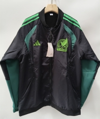 26-27 Mexico Black&Green Single-sided Embroidered Thailand Trench Coats-0255