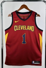 2017 Cleveland Cavaliers Red Wine #1 NBA Jersey-311