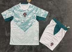 2026 World Cup Portugal Away White&Green Soccer Uniform